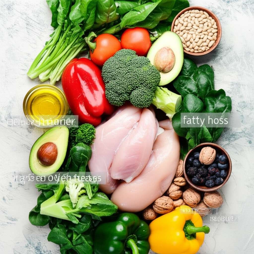 Generate a high-quality, relevant image prompt for an article about: 7 Day Low Carb Meal Plan: Essen