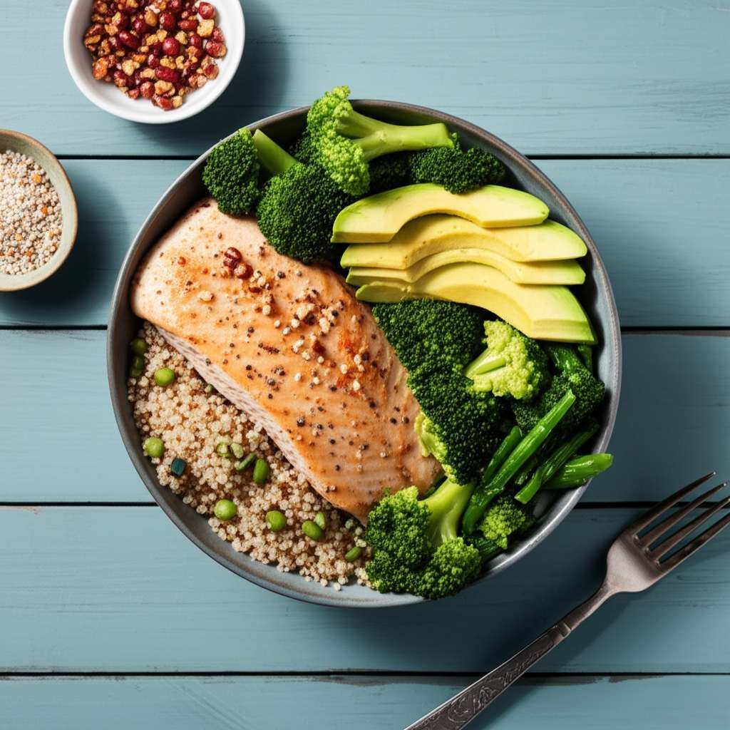 Generate a high-quality, relevant image prompt for an article about: 14 Day Clean Eating Meal Plan: