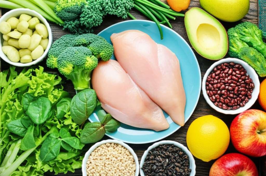 Generate a high-quality, relevant image prompt for an article about: 14 Day Low Fat Meal Plan: Essen
