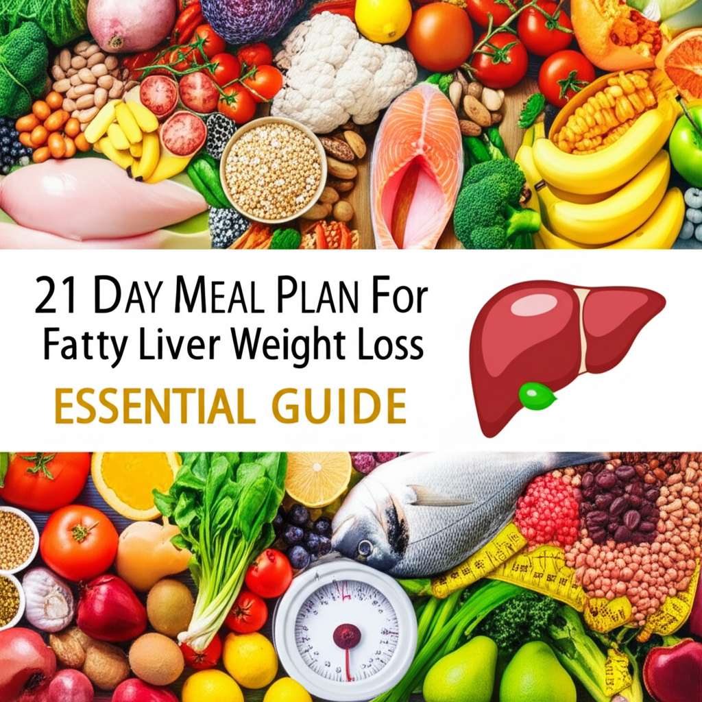 Generate a high-quality, relevant image prompt for an article about: 21 Day Meal Plan For Fatty Live