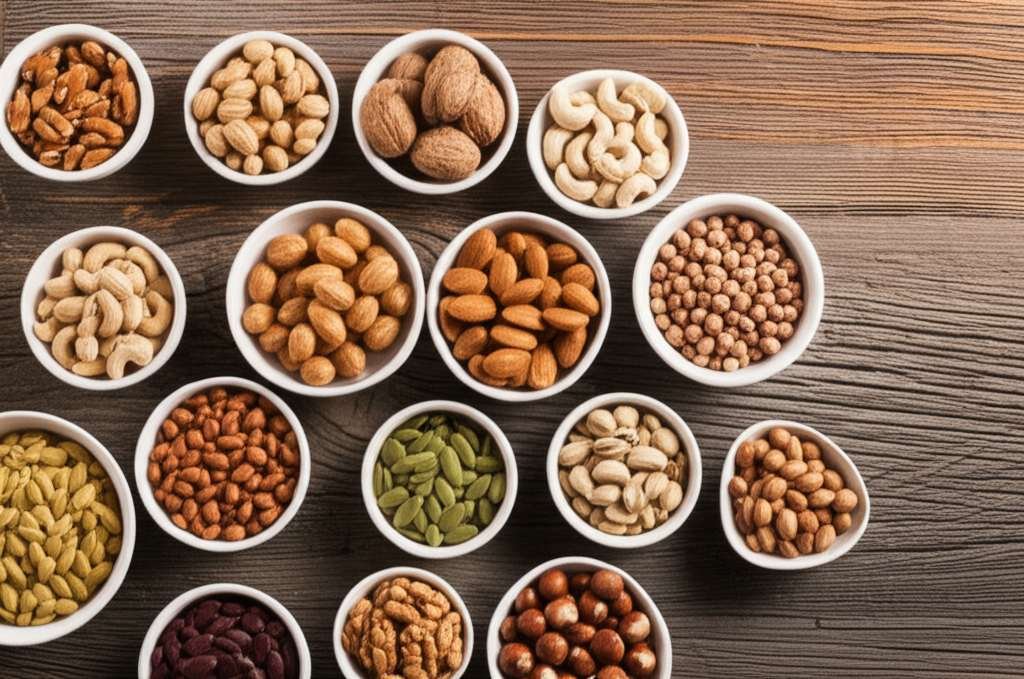 Generate a high-quality, relevant image prompt for an article about: 12 Best Nuts & Seeds For Fatty