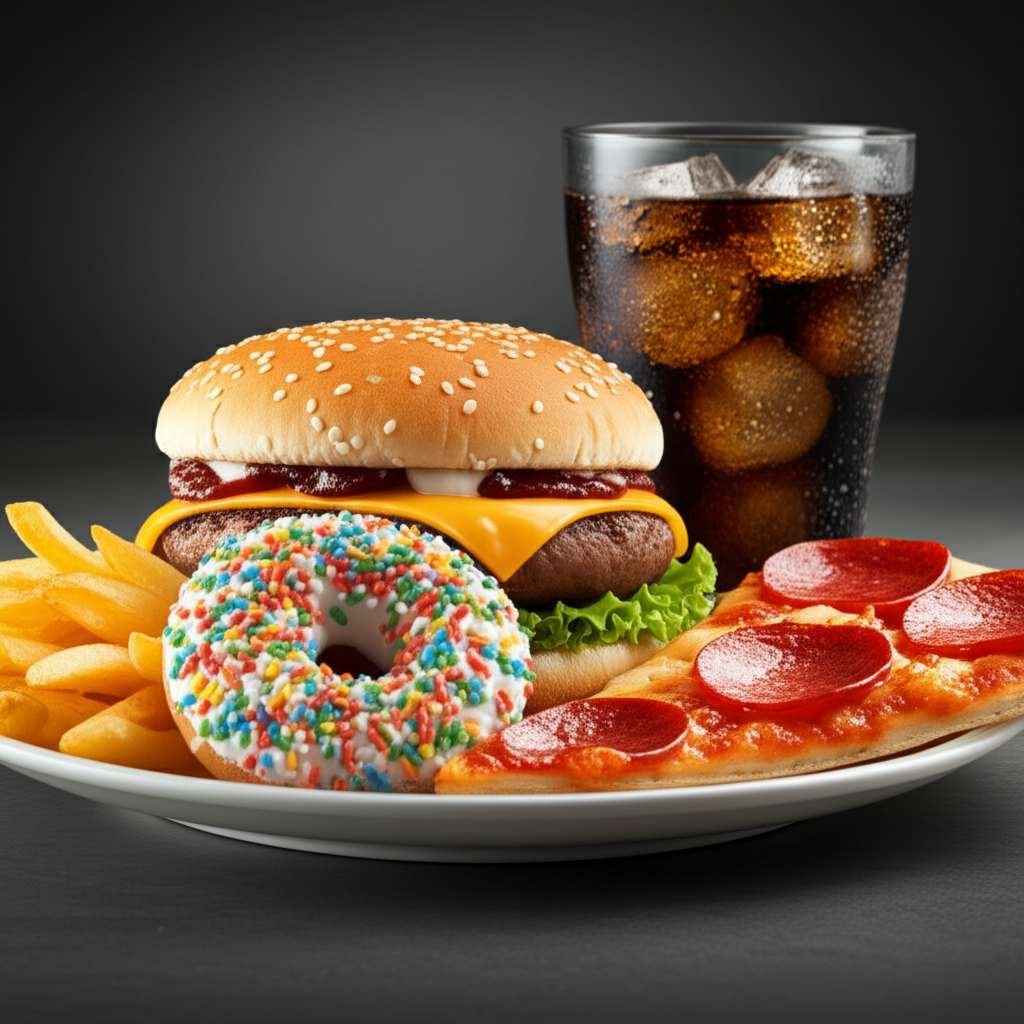 Generate a high-quality, relevant image prompt for an article about: 15 Worst Foods For Fatty Liver