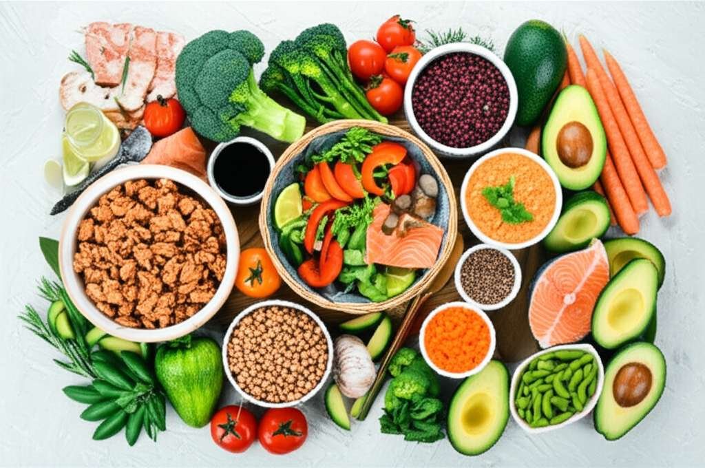 Generate a high-quality, relevant image prompt for an article about: 15 Healthy Meals: Essential Fat
