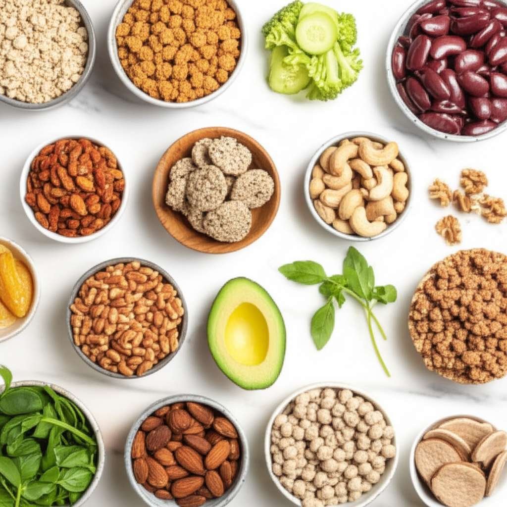 Generate a high-quality, relevant image prompt for an article about: 15 High Protein Snacks: Essenti
