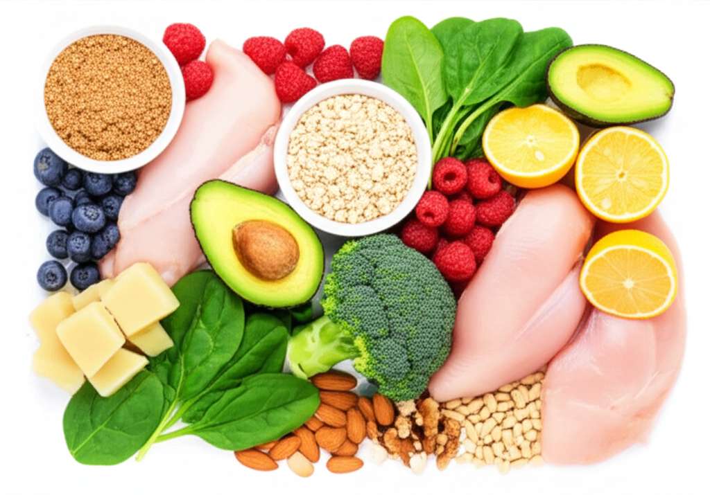 Generate a high-quality, relevant image prompt for an article about: 15 Low Sugar Foods: Essential F