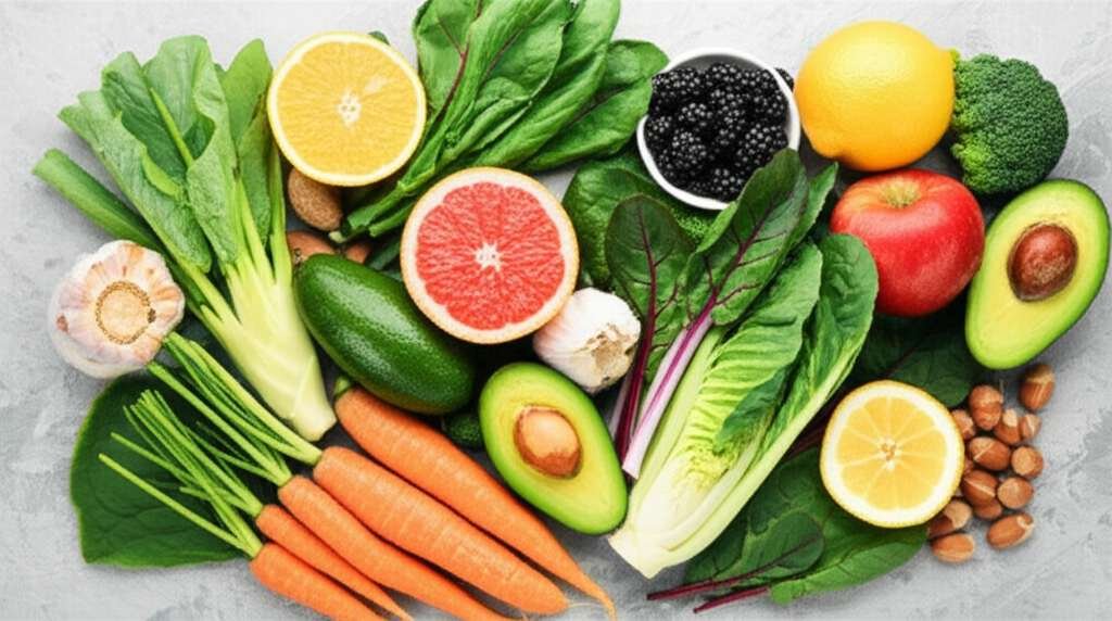 Generate a high-quality, relevant image prompt for an article about: 15 Detox Foods For Fatty Liver: