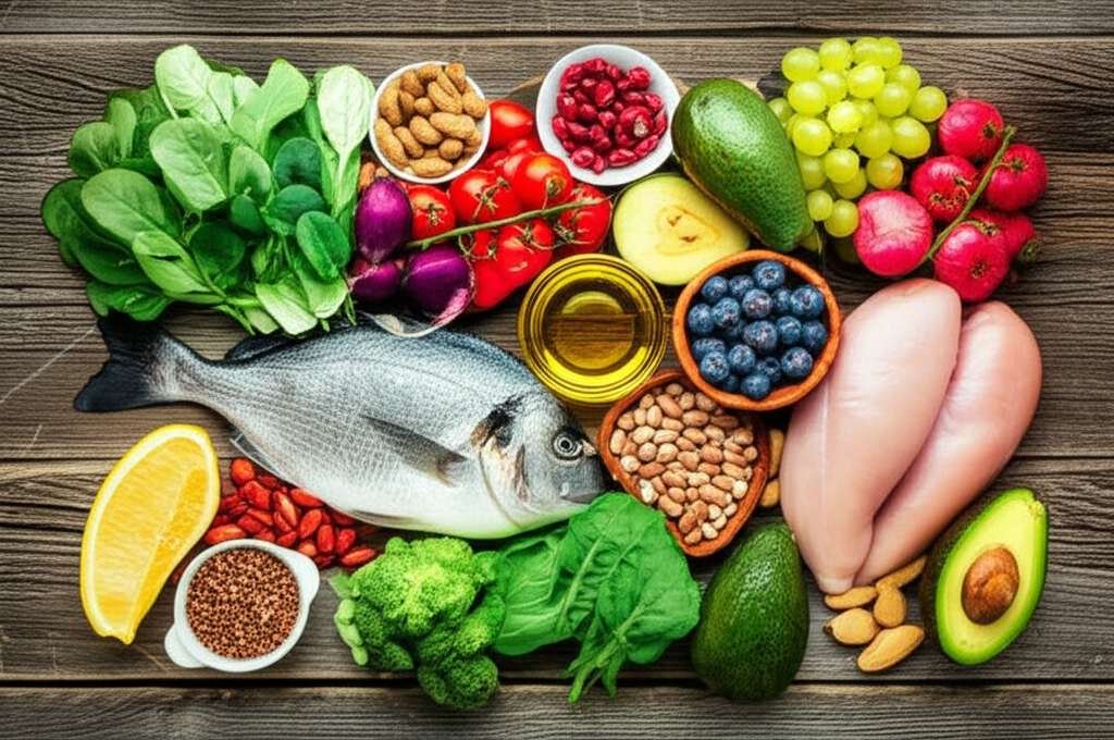 Generate a high-quality, relevant image prompt for an article about: 20 Foods Essential For Fatty Li