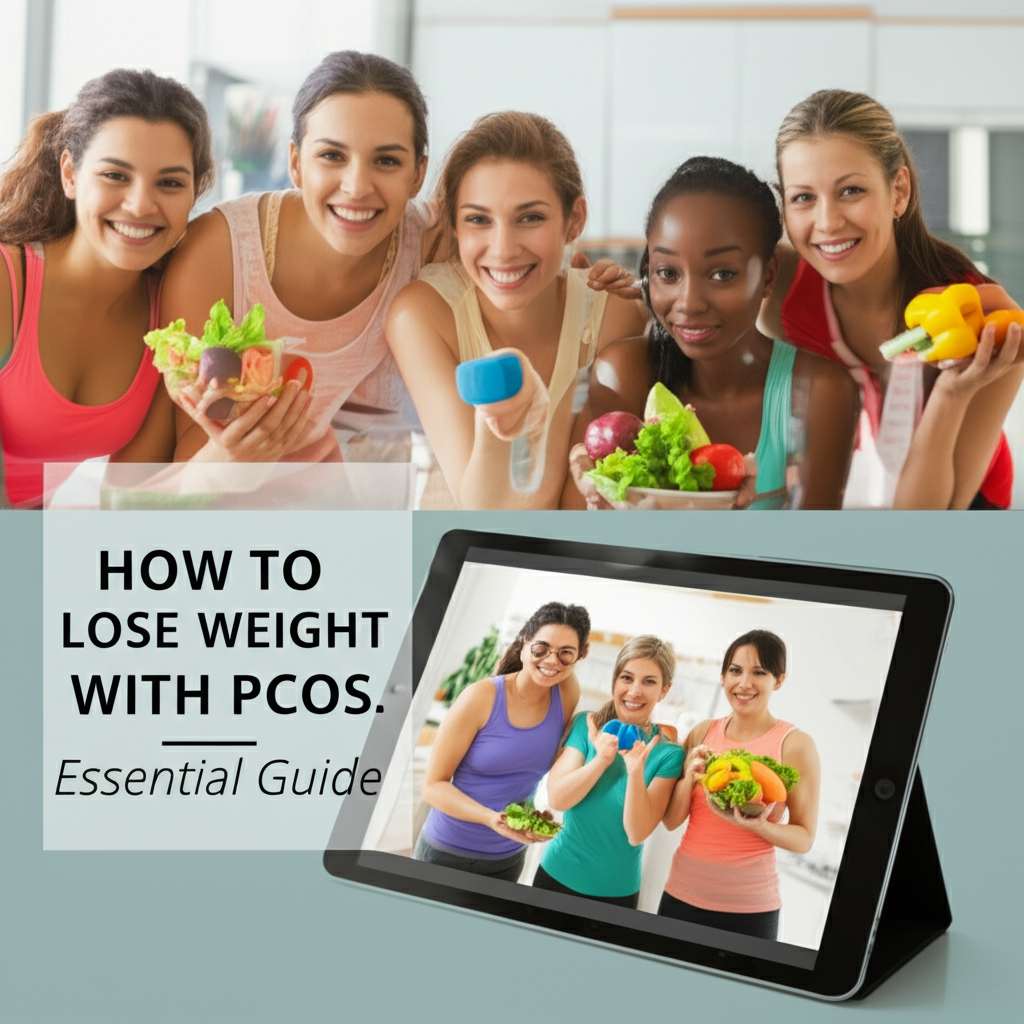 Generate a high-quality, relevant image prompt for an article about: How To Lose Weight With PCOS: E