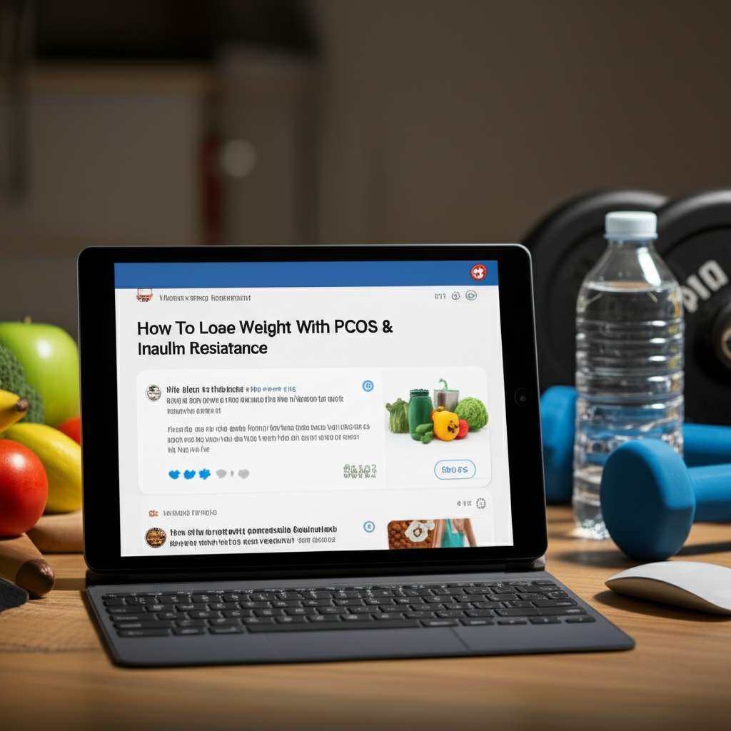 Generate a high-quality, relevant image prompt for an article about: How To Lose Weight With PCOS &