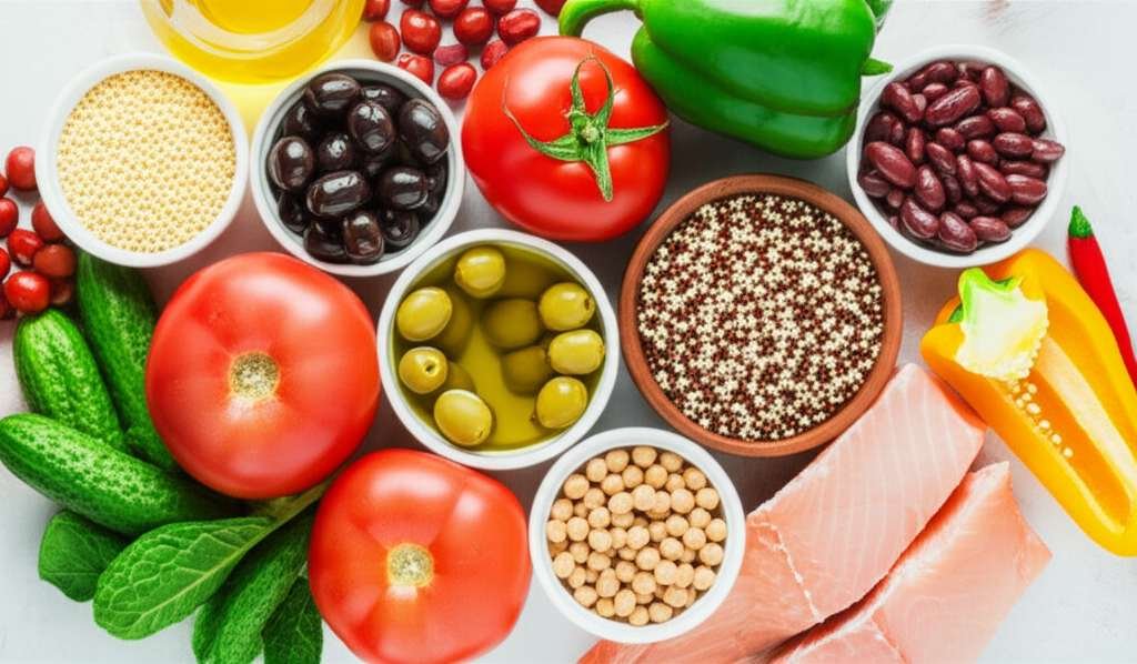 Generate a high-quality, relevant image prompt for an article about: Mediterranean Diet Food List: E