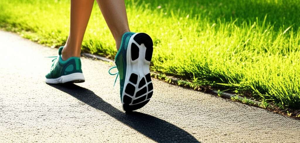 Generate a high-quality, relevant image prompt for an article about: Can I Lose Weight Walking 3 Tim
