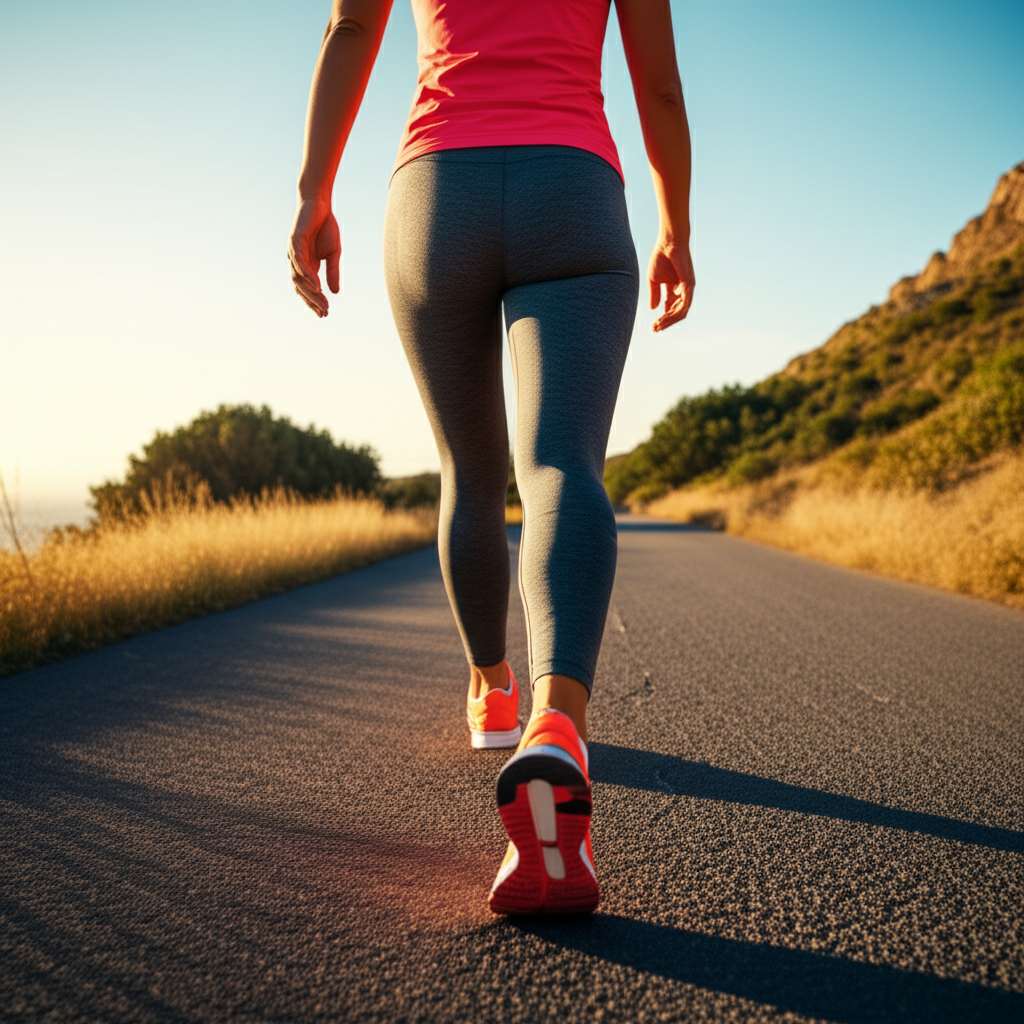 Generate a high-quality, relevant image prompt for an article about: Can I Lose Weight By Walking 3