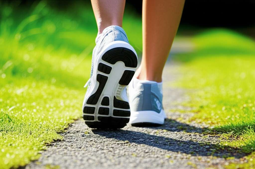 Generate a high-quality, relevant image prompt for an article about: Can I Lose Weight By Walking A