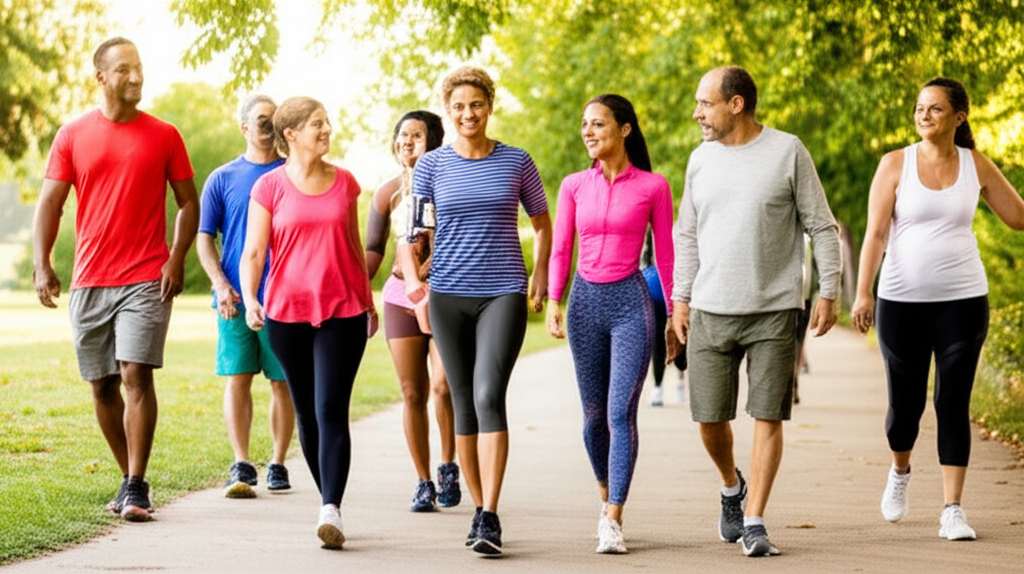 Generate a high-quality, relevant image prompt for an article about: Can I Lose Hip Fat By Walking?