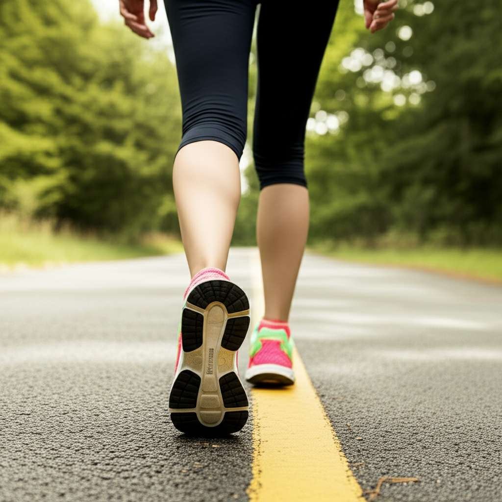 Generate a high-quality, relevant image prompt for an article about: Can I Lose Weight Walking 30000