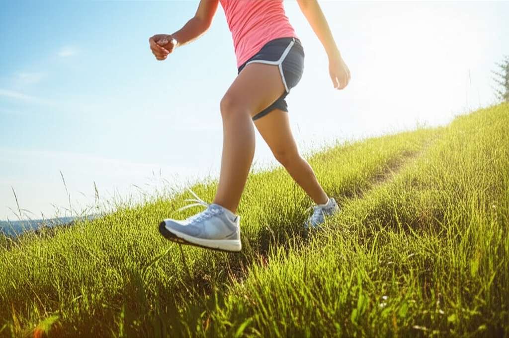 Generate a high-quality, relevant image prompt for an article about: Can You Lose Weight Walking Uph