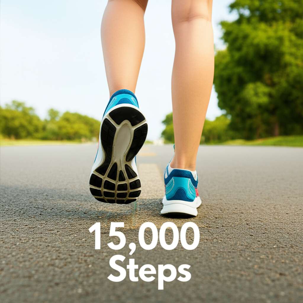 Generate a high-quality, relevant image prompt for an article about: Can I Lose Weight Walking 15000