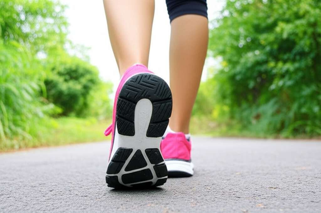 Generate a high-quality, relevant image prompt for an article about: How Much Fat Can I Lose Walking