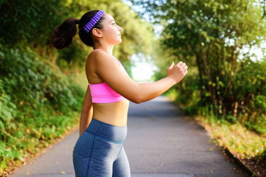 Generate a high-quality, relevant image prompt for an article about: How Can I Lose Arm Fat By Walki