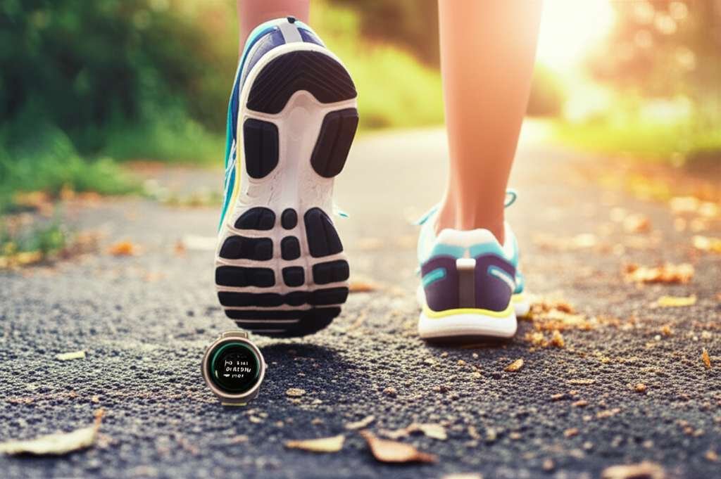 Generate a high-quality, relevant image prompt for an article about: Can I Lose Weight By Walking 5K