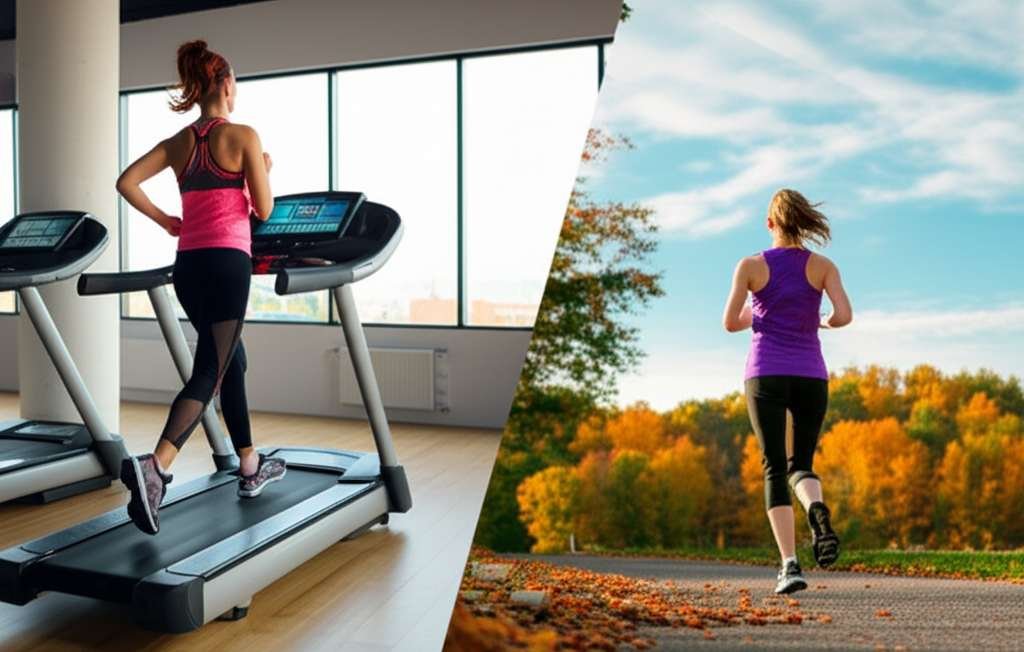 Generate a high-quality, relevant image prompt for an article about: Is Treadmill Better Than Outdoo