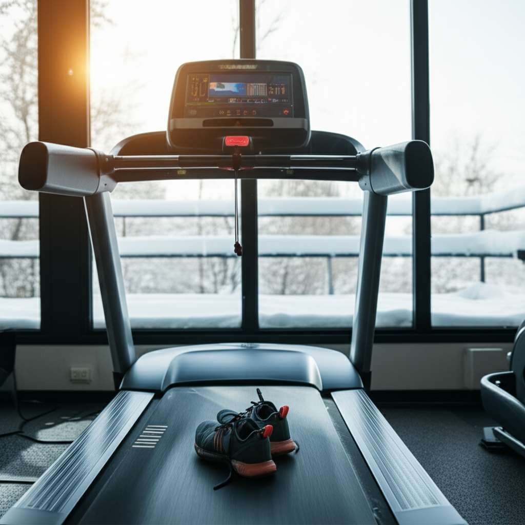 Generate a high-quality, relevant image prompt for an article about: Treadmill Vs Outdoor Walking in