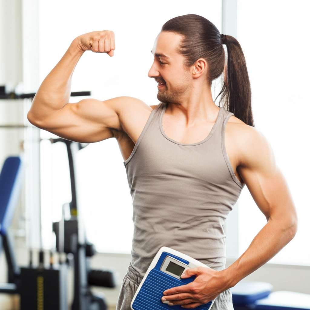 Generate a high-quality, relevant image prompt for an article about: Can I Burn Fat and Gain Muscle
