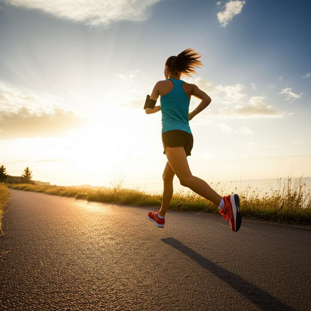 Generate a high-quality, relevant image prompt for an article about: When Is The Best Time To Run To