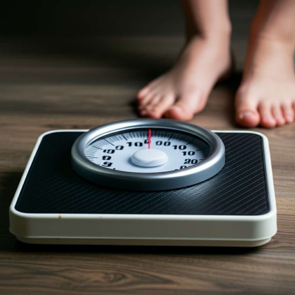 Generate a high-quality, relevant image prompt for an article about: Can Losing Fat Cause Anxiety? S