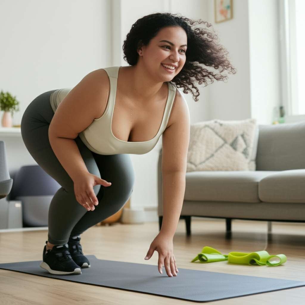 Generate a high-quality, relevant image prompt for an article about: Fat Loss Ideas At Home: Amazing