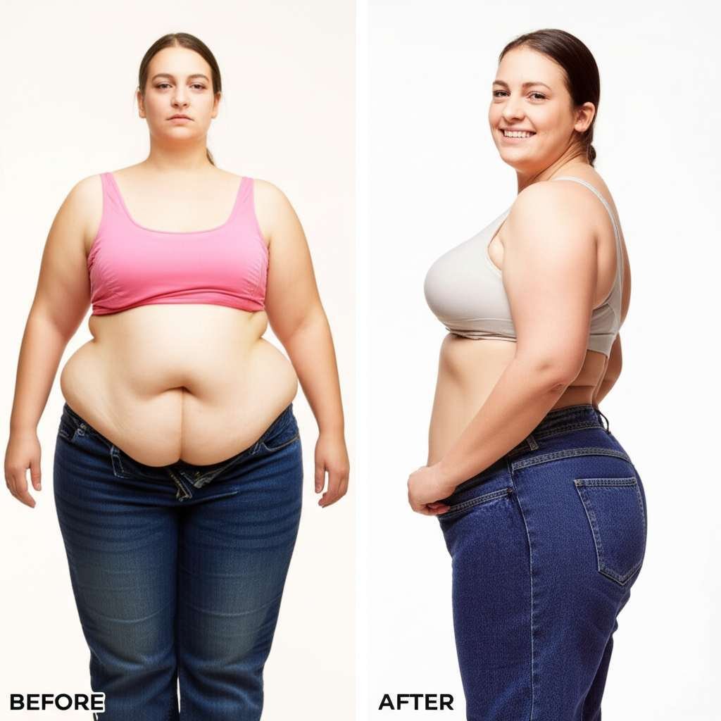 Generate a high-quality, relevant image prompt for an article about: Why Do People Lose Fat: Amazing