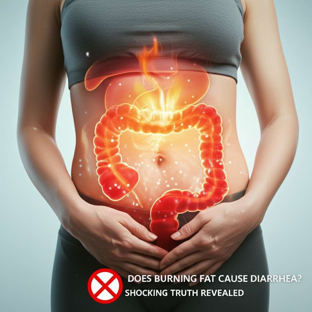 Generate a high-quality, relevant image prompt for an article about: Does Burning Fat Cause Diarrhea