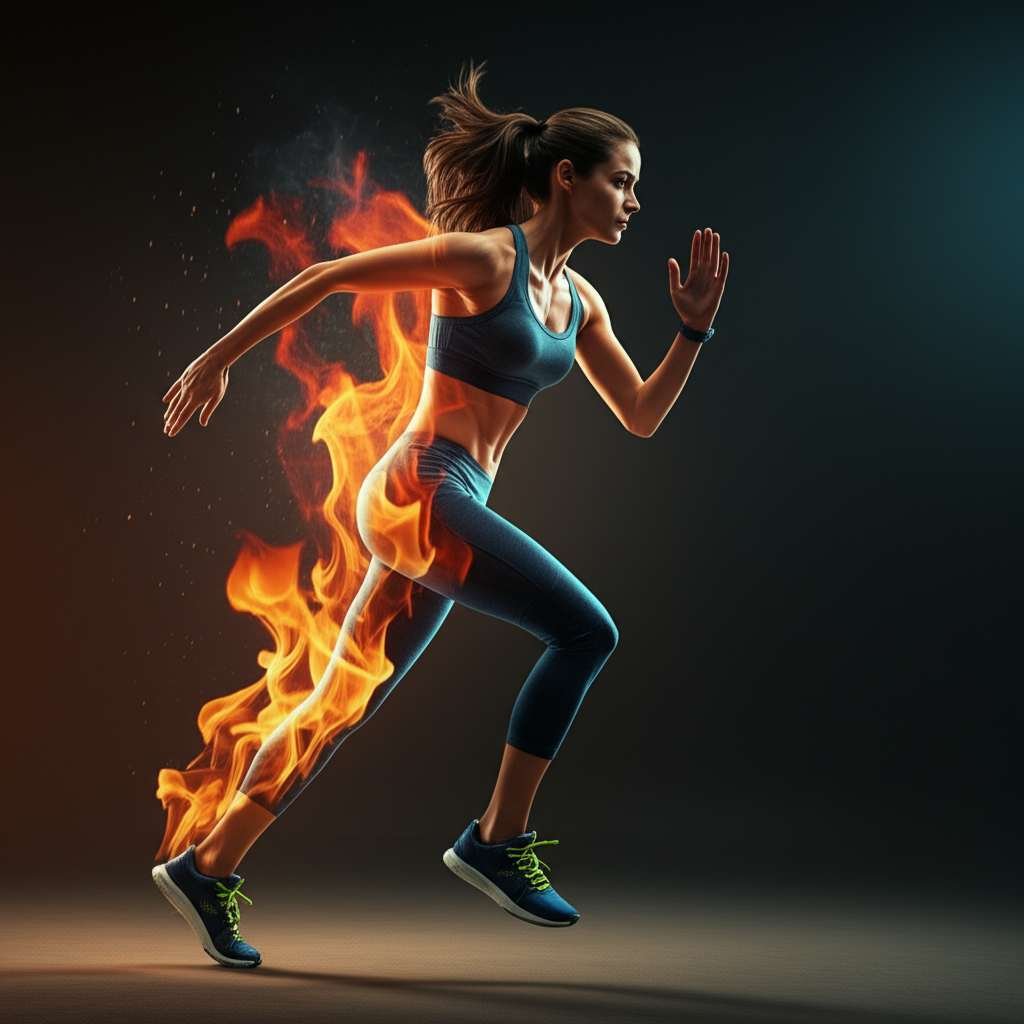 Generate a high-quality, relevant image prompt for an article about: Best Way to Burn Fat: Ultimate