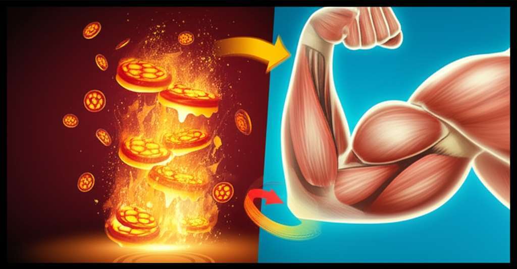 Generate a high-quality, relevant image prompt for an article about: Does Fat Burn To Muscle: Amazin