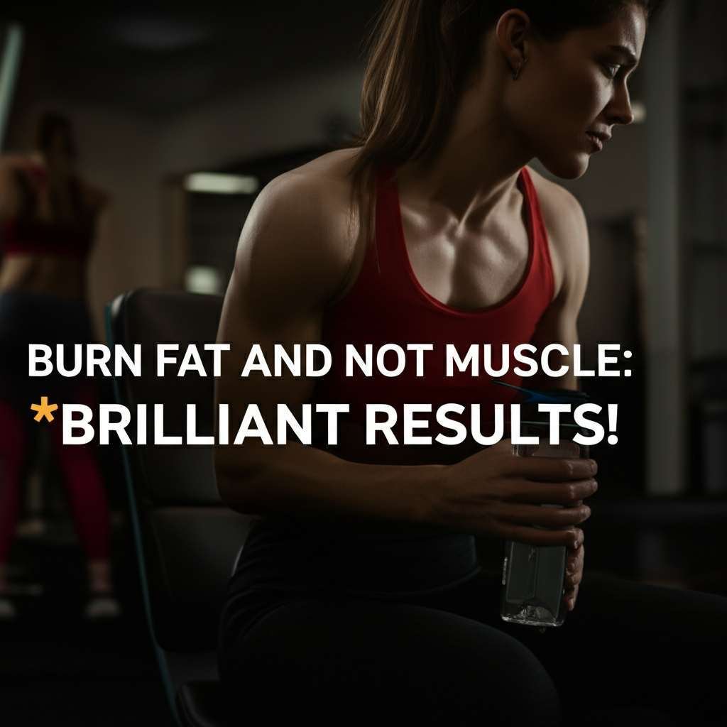 Generate a high-quality, relevant image prompt for an article about: Burn Fat And Not Muscle: **Bril