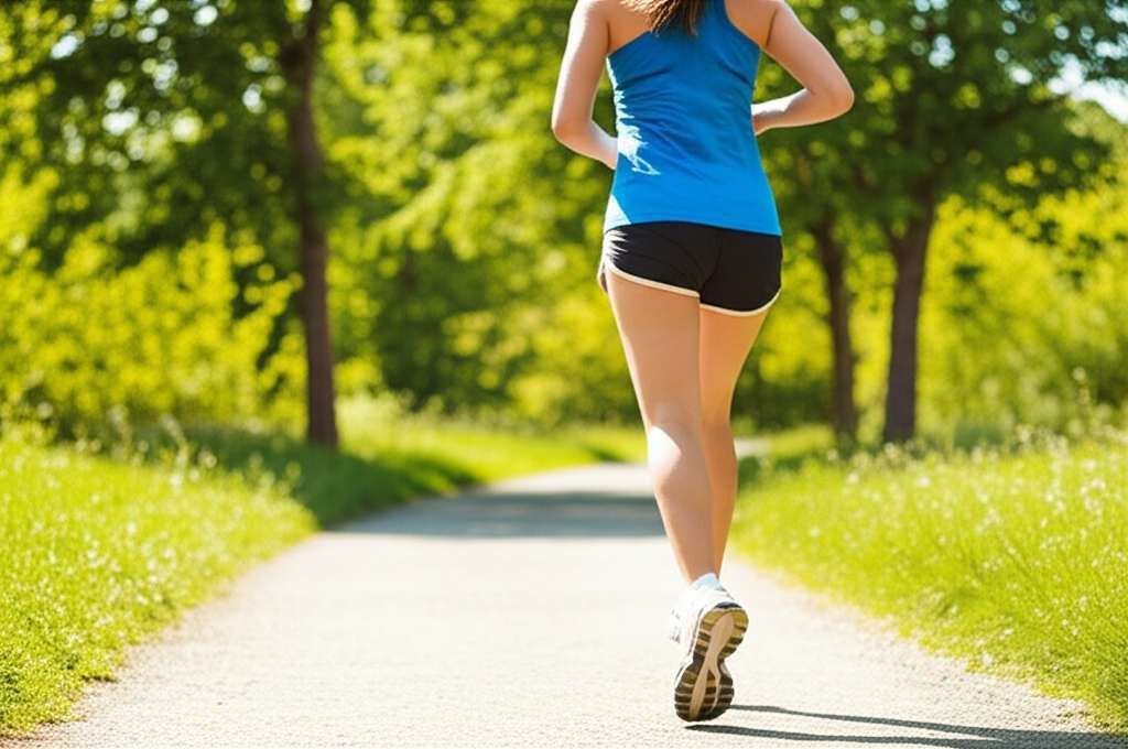 Generate a high-quality, relevant image prompt for an article about: Where Does Running Burn Fat: Am