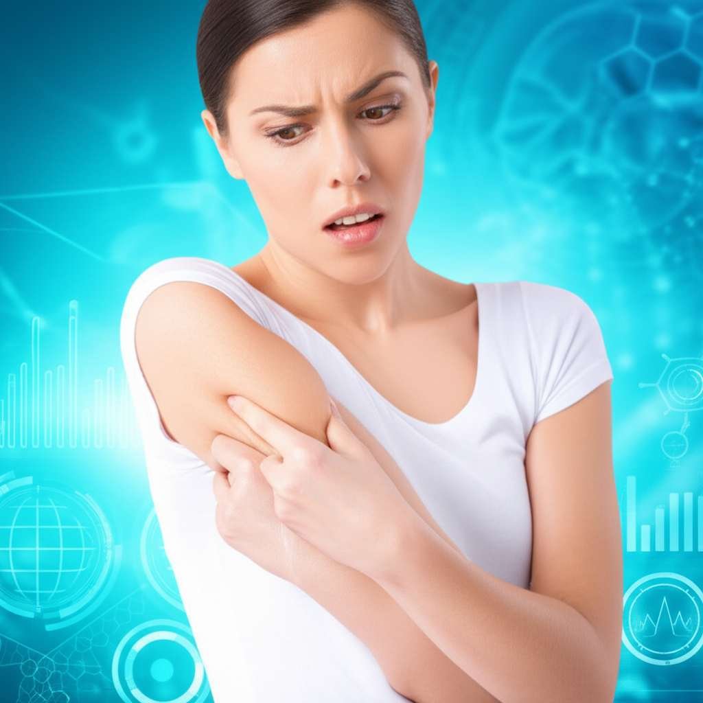 Generate a high-quality, relevant image prompt for an article about: Why Can I Lose Arm Fat? Shockin