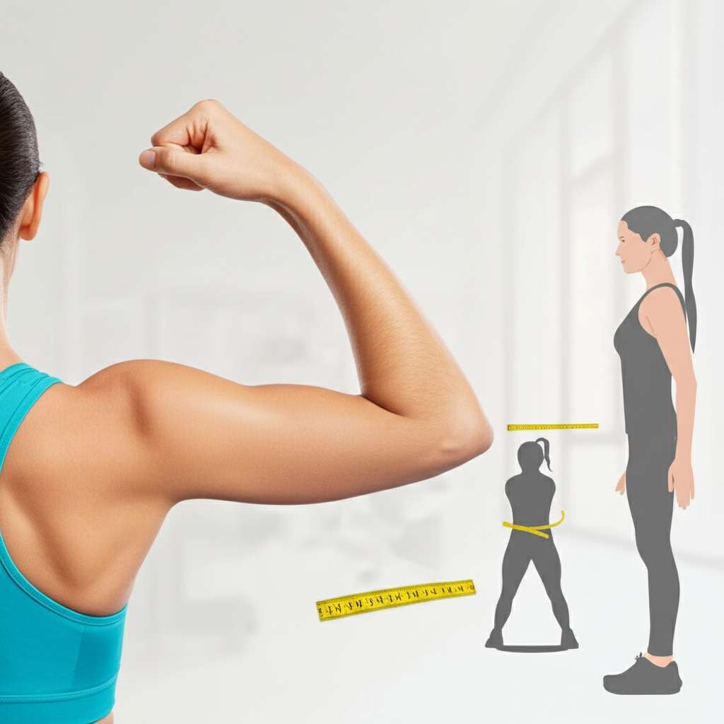 Generate a high-quality, relevant image prompt for an article about: Why Can I Lose Arm Fat? Unlock