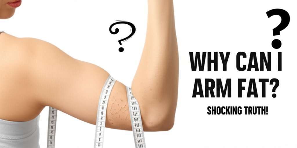 Generate a high-quality, relevant image prompt for an article about: Why Can I Lose Arm Fat? Shockin