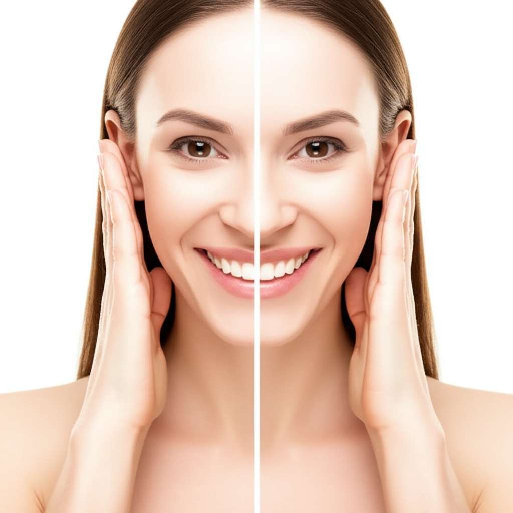 Generate a high-quality, relevant image prompt for an article about: Best Way To Lose Fat In Face: A