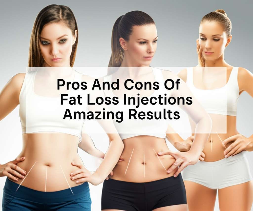 Generate a high-quality, relevant image prompt for an article about: Pros And Cons Of Fat Loss Injec