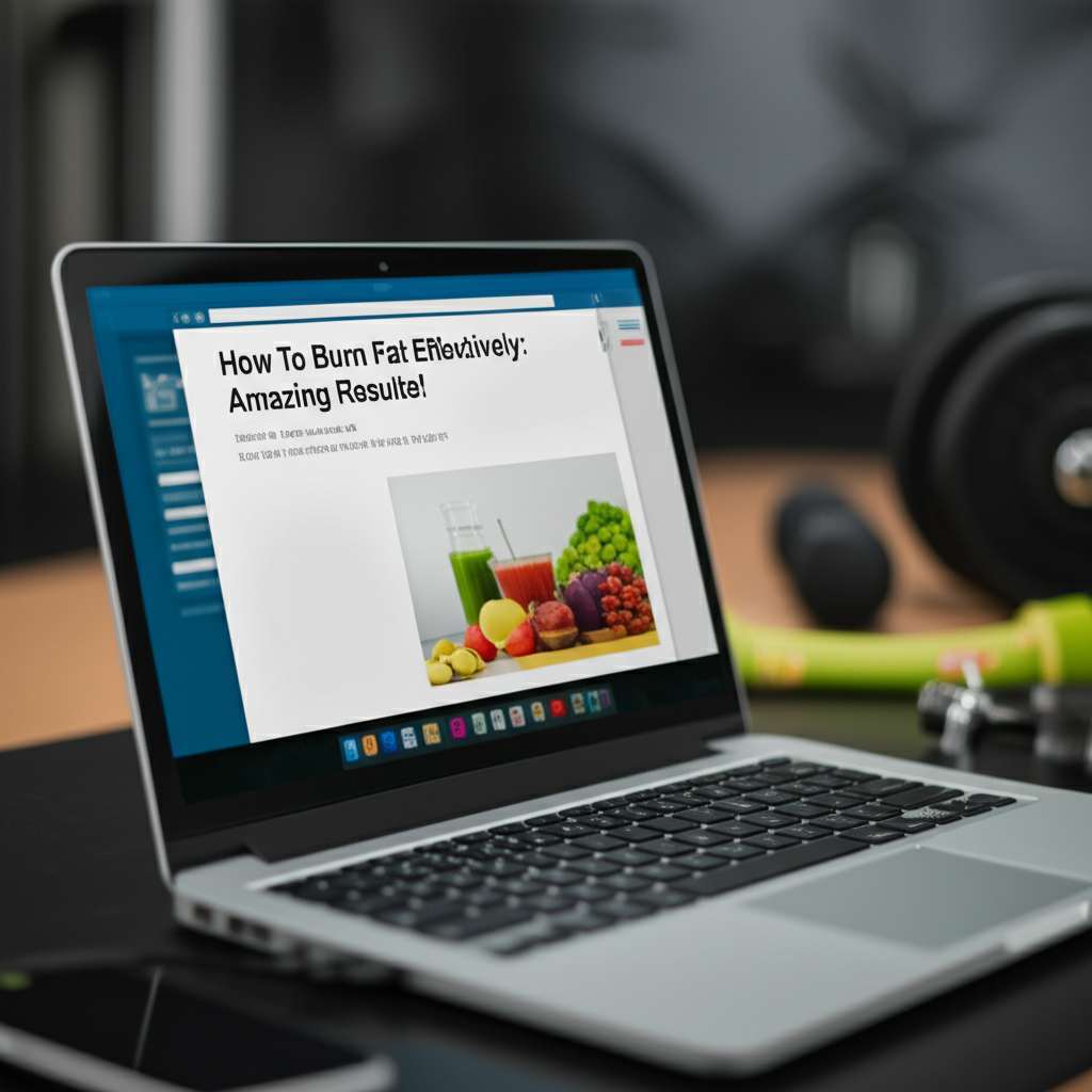 Generate a high-quality, relevant image prompt for an article about: How To Burn Fat Effectively Red