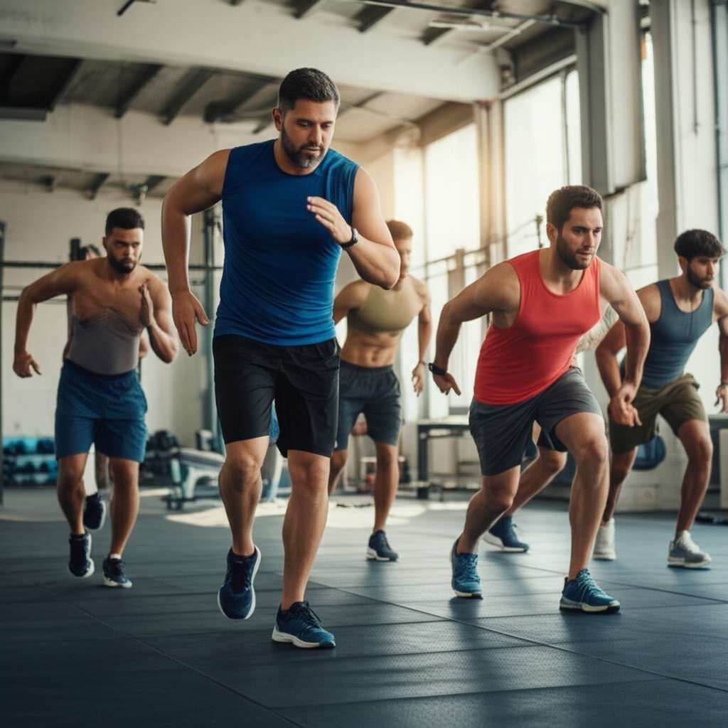 Generate a high-quality, relevant image prompt for an article about: Best Fat Burn Exercise For Men:
