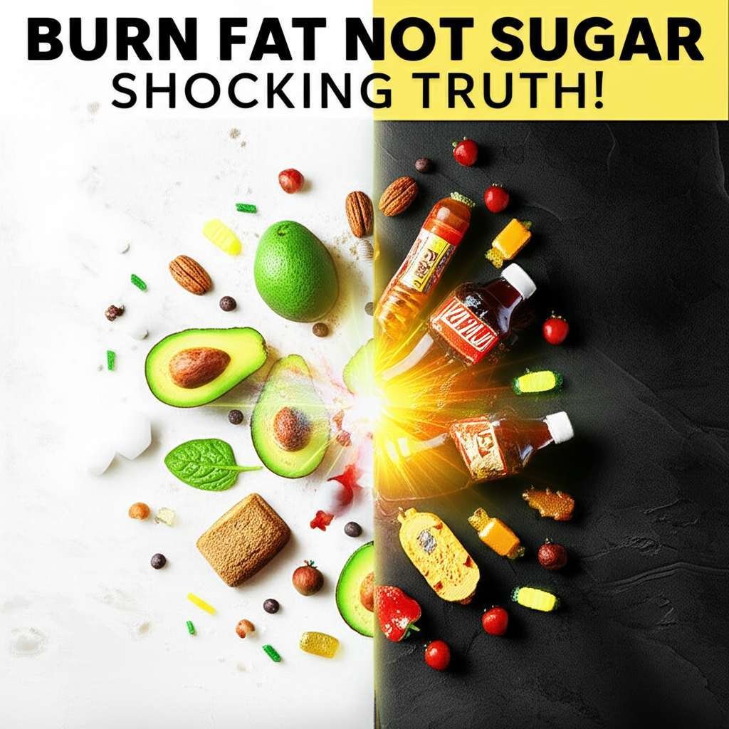 Generate a high-quality, relevant image prompt for an article about: Burn Fat Not Sugar Ted Naiman: