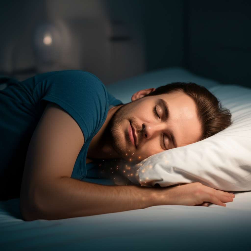Generate a high-quality, relevant image prompt for an article about: How to Burn Fat While Sleeping:
