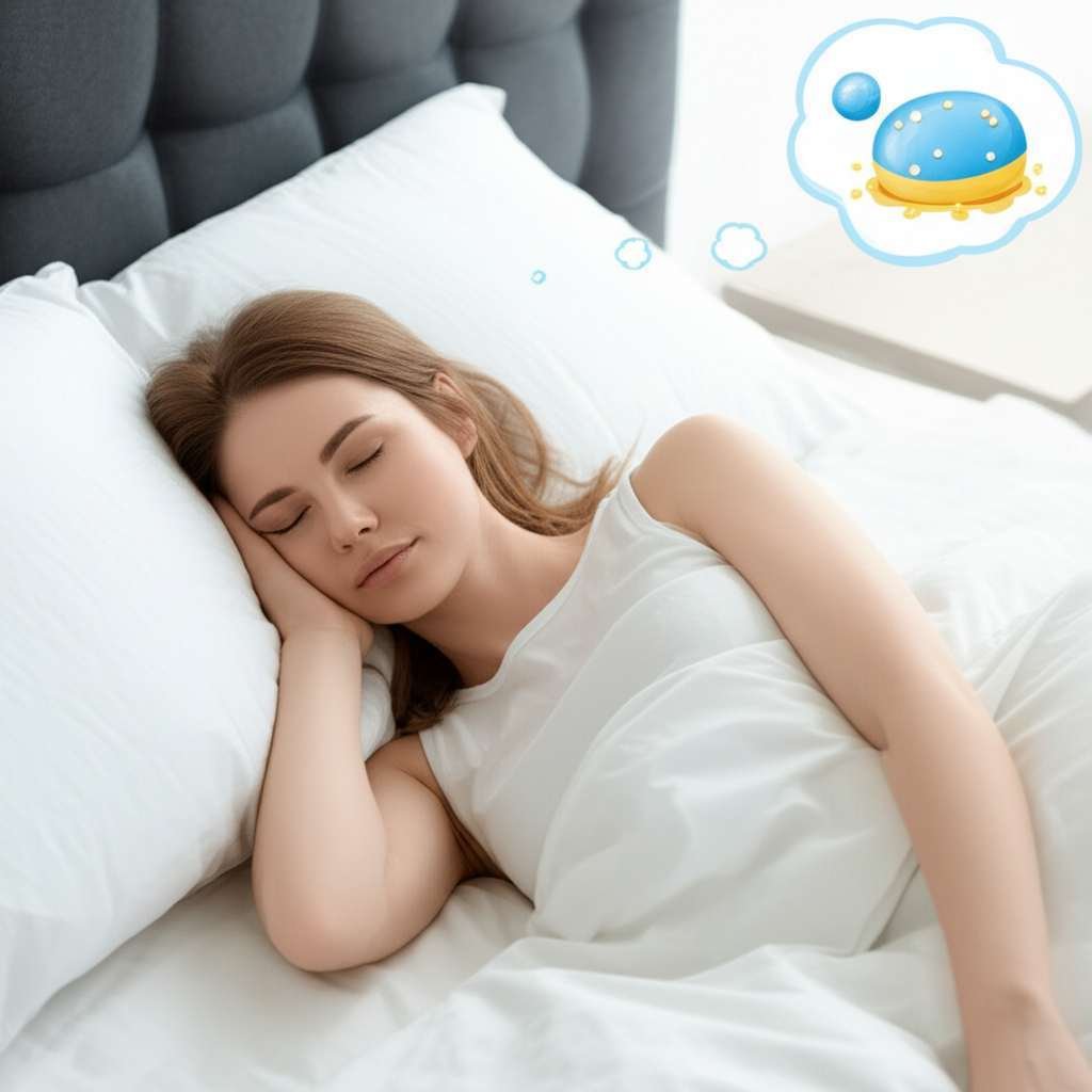 Generate a high-quality, relevant image prompt for an article about: Can You Burn Fat While Sleeping