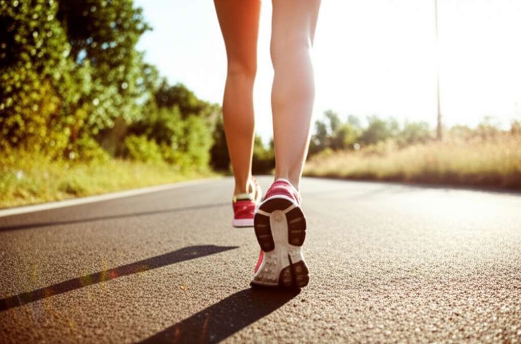 Generate a high-quality, relevant image prompt for an article about: How Much Does Walking Burn Fat?