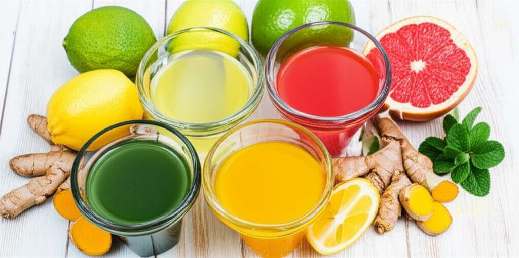 Generate a high-quality, relevant image prompt for an article about: 10 Natural Drinks For Fatty Liv