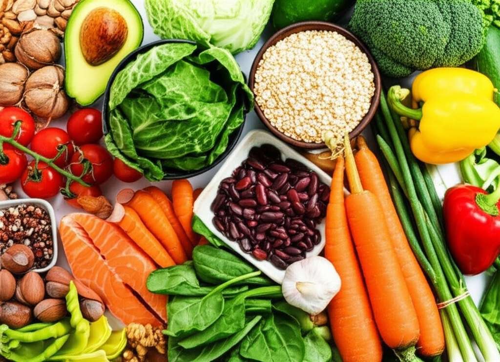 Generate a high-quality, relevant image prompt for an article about: 30 Day Vegetarian Meal Plan: Am