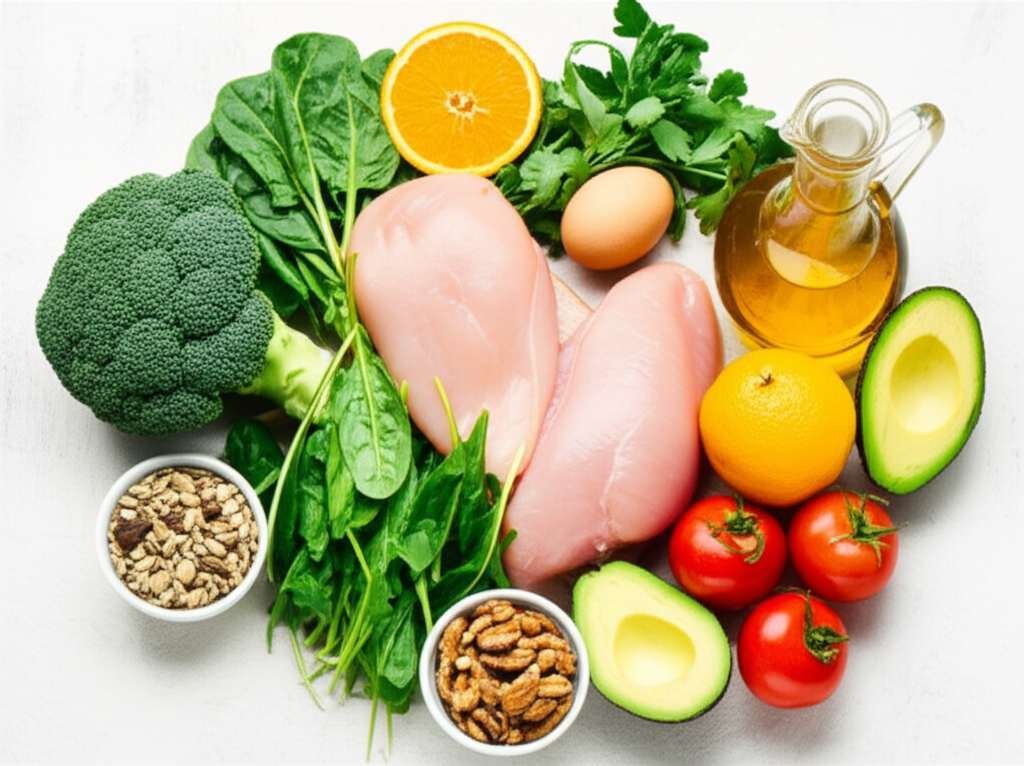 Generate a high-quality, relevant image prompt for an article about: 10 Best Foods For Fatty Liver W